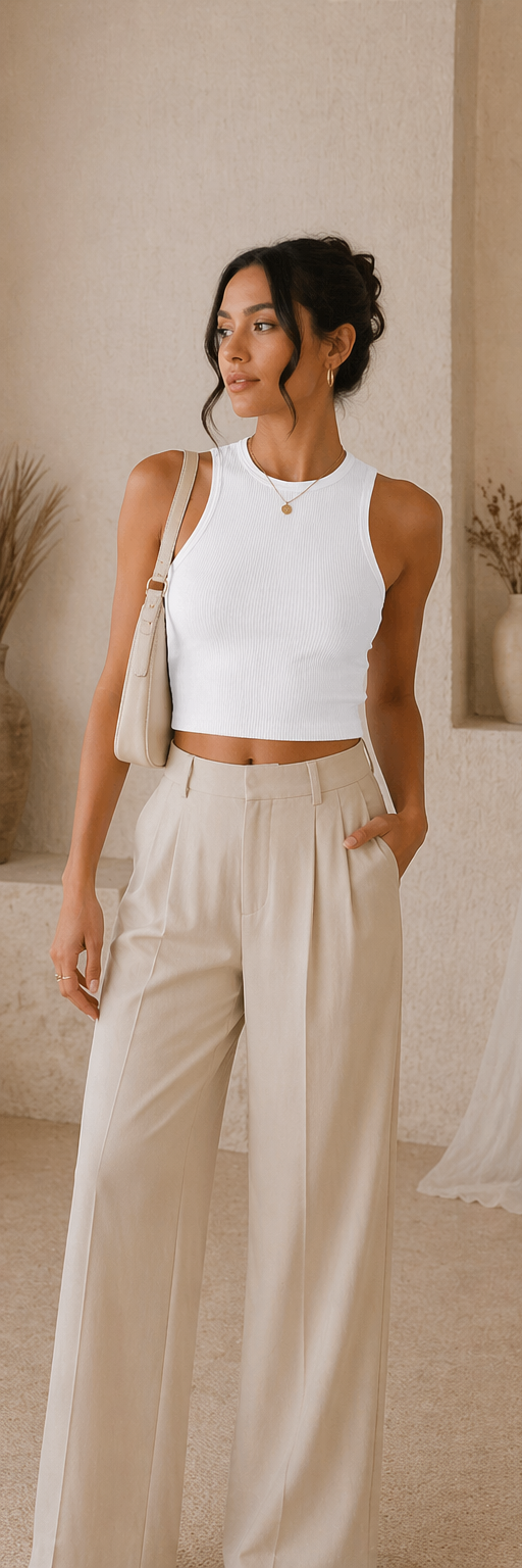 Essential Ribbed Tank Top – Slim Fit Crop