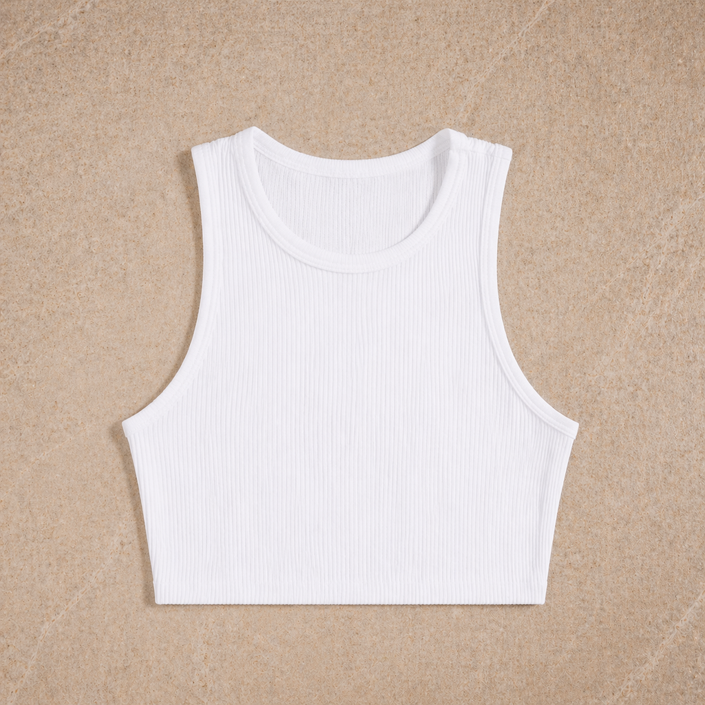 Essential Ribbed Tank Top – Slim Fit Crop
