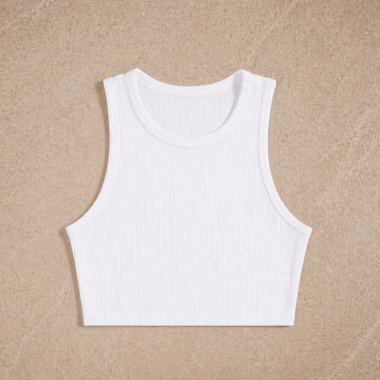 Essential Ribbed Tank Top – Slim Fit Crop