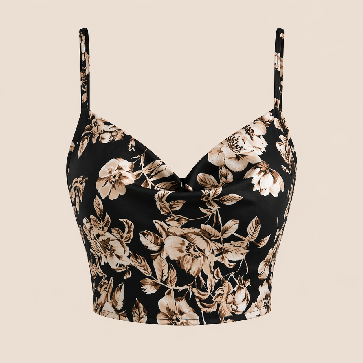 Floral Slim Fit Camisole Top