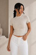 Ribbed High Neck Essential Top
