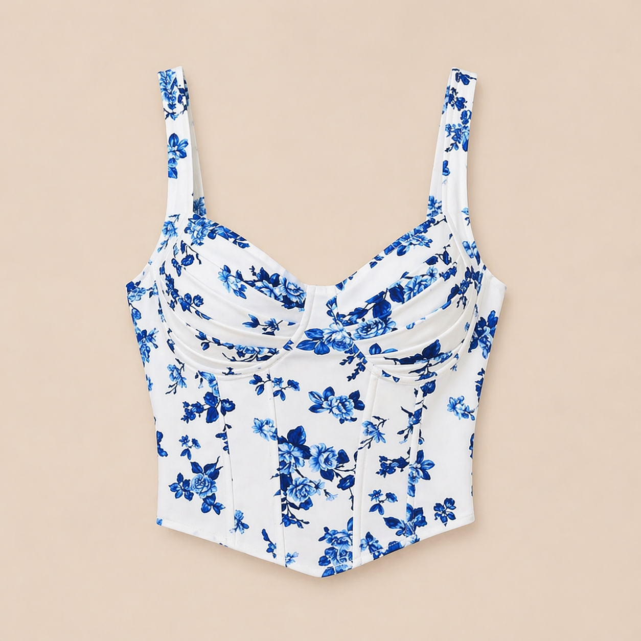 Blue Blossom Corset Top