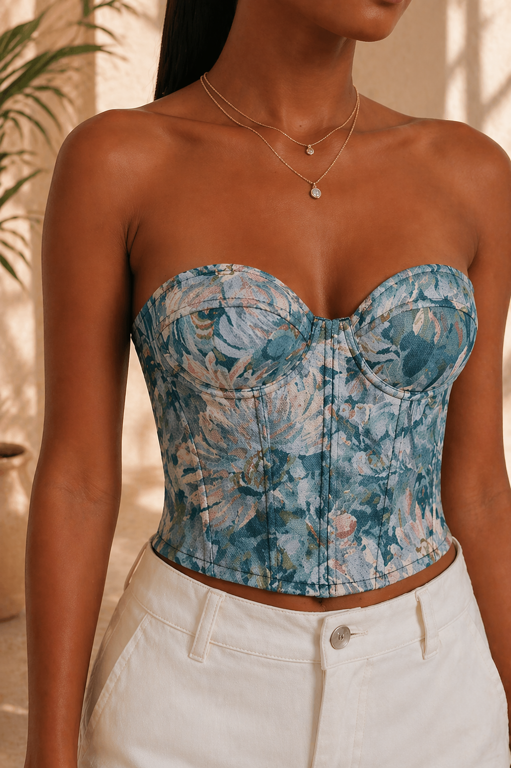 Sculpt Lace-Up Corset Top