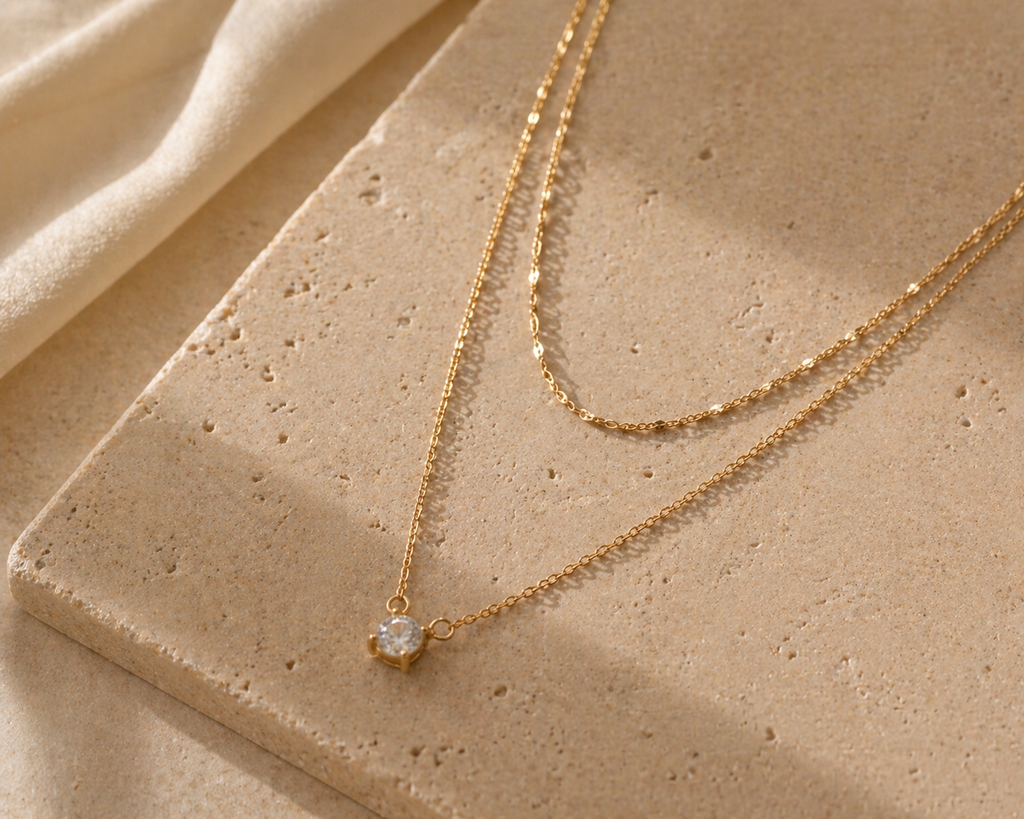 Golden Layered Glow Necklace