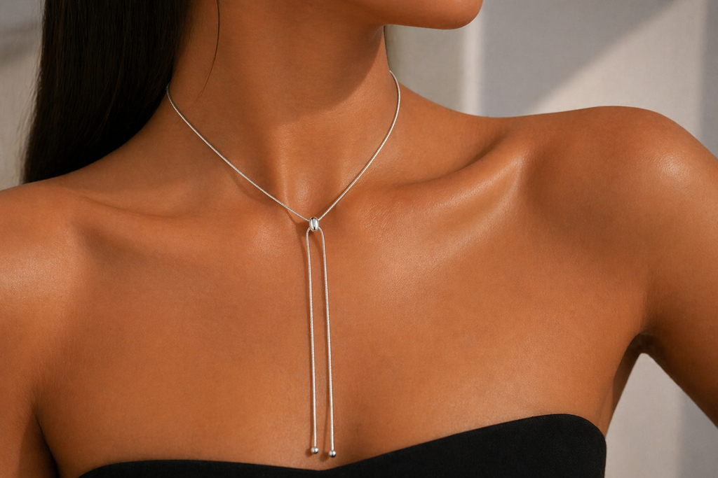 Minimal Drop Chain Necklace