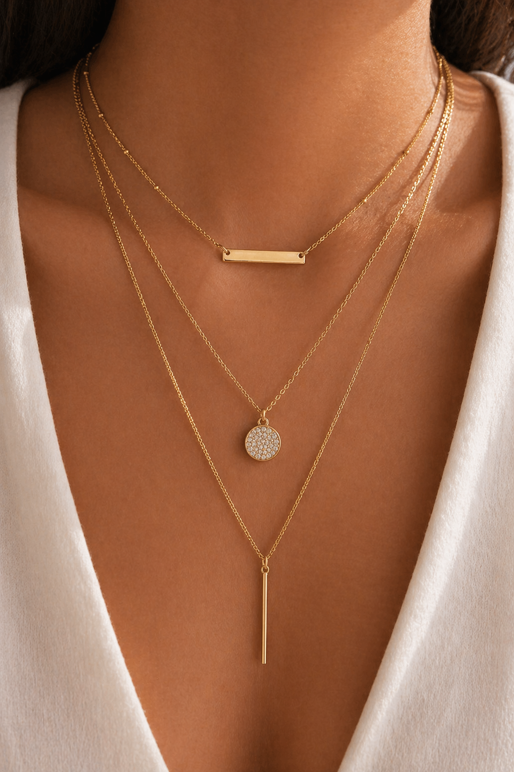 Golden Layered Elegance Necklace