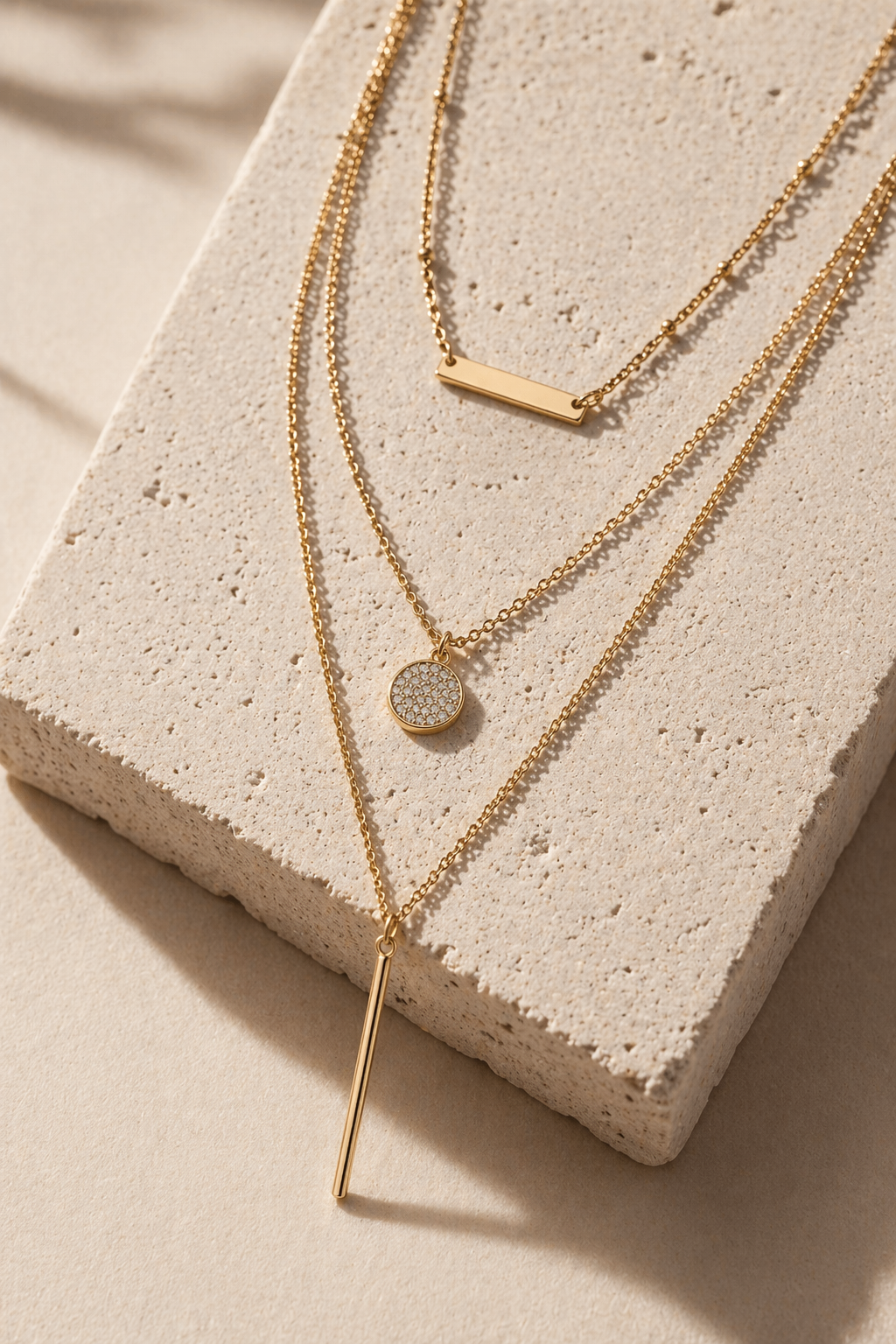Golden Layered Elegance Necklace