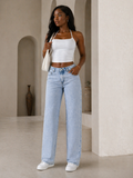 Y2K Straight Leg Baggy Jeans