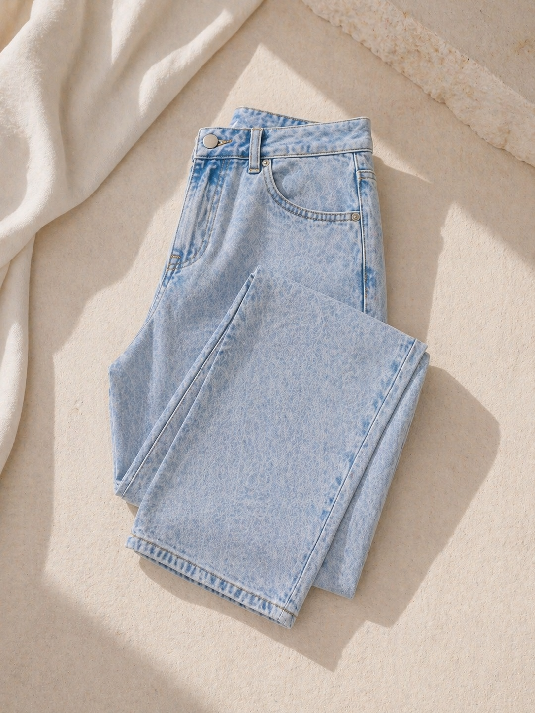 Y2K Straight Leg Baggy Jeans